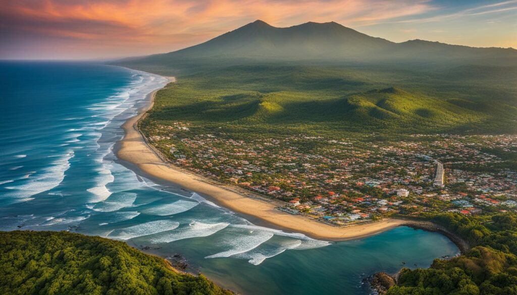 Surf City El Salvador Map