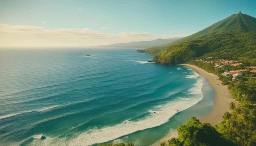 Pacific Ocean Backdrop