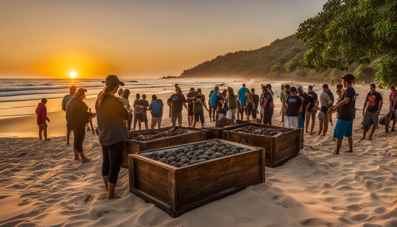 Releasing Baby Sea Turtles in El Zonte El Salvador